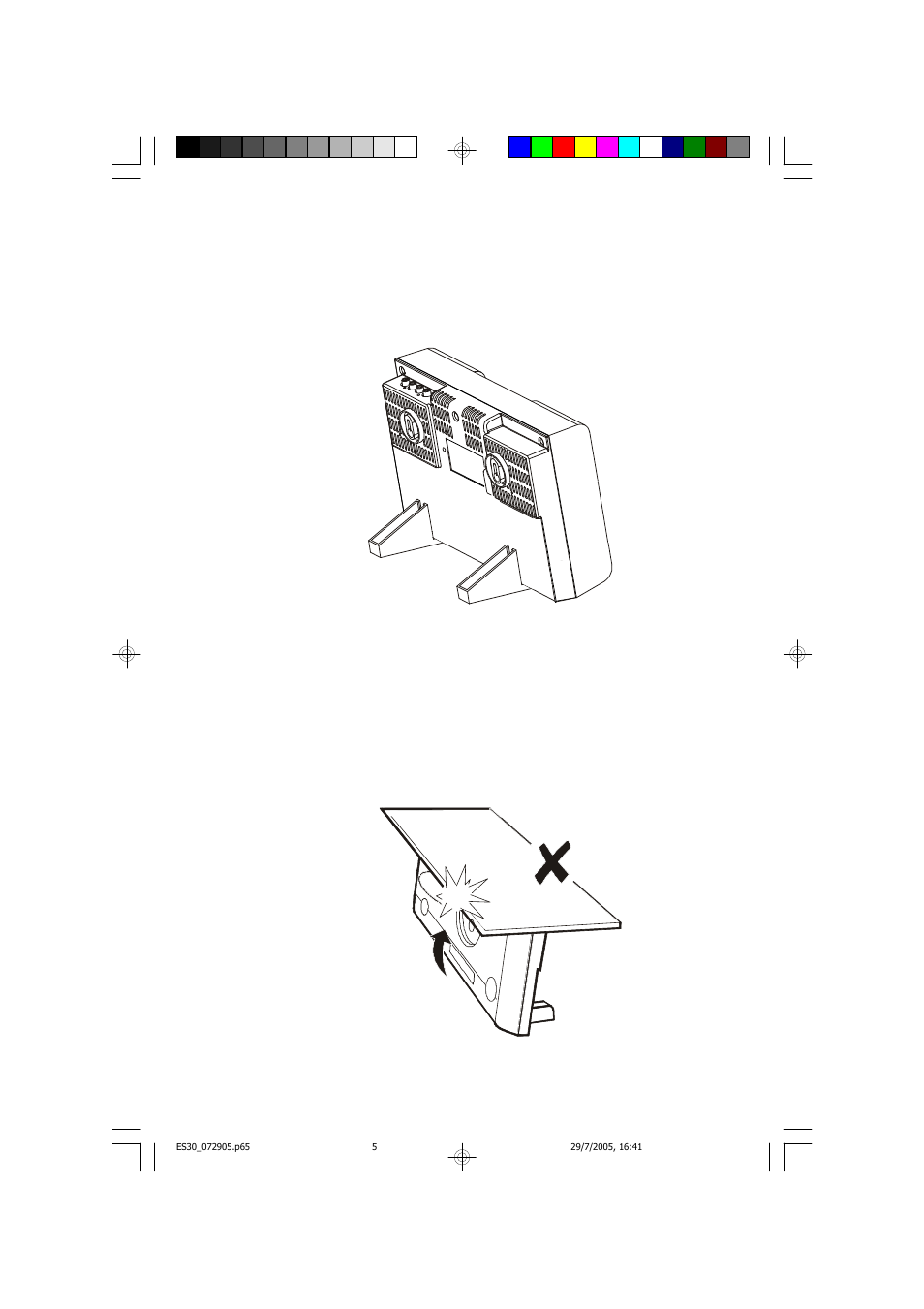 Positioning the main unit and speakers | Emerson Radio ES30 User Manual | Page 6 / 44