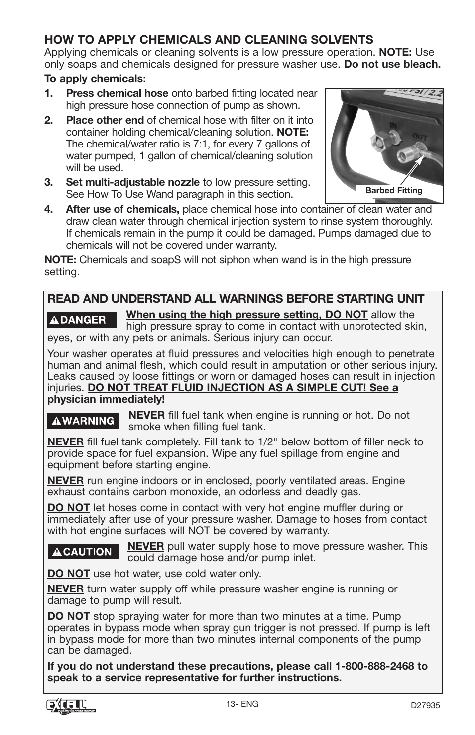 Excell Precision VR2300 User Manual | Page 13 / 22