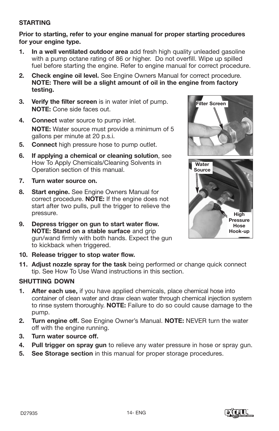 Excell Precision VR2300 User Manual | Page 14 / 22