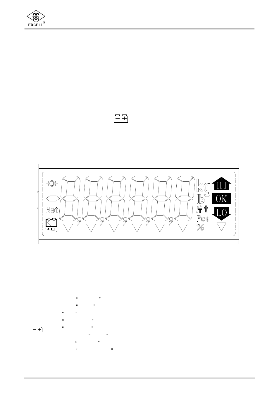 Preparation before operation, Display description, Excell precision co., ltd | Excell Precision www.excell.com.tw/excell_en/uploads/product/200712... User Manual | Page 3 / 13