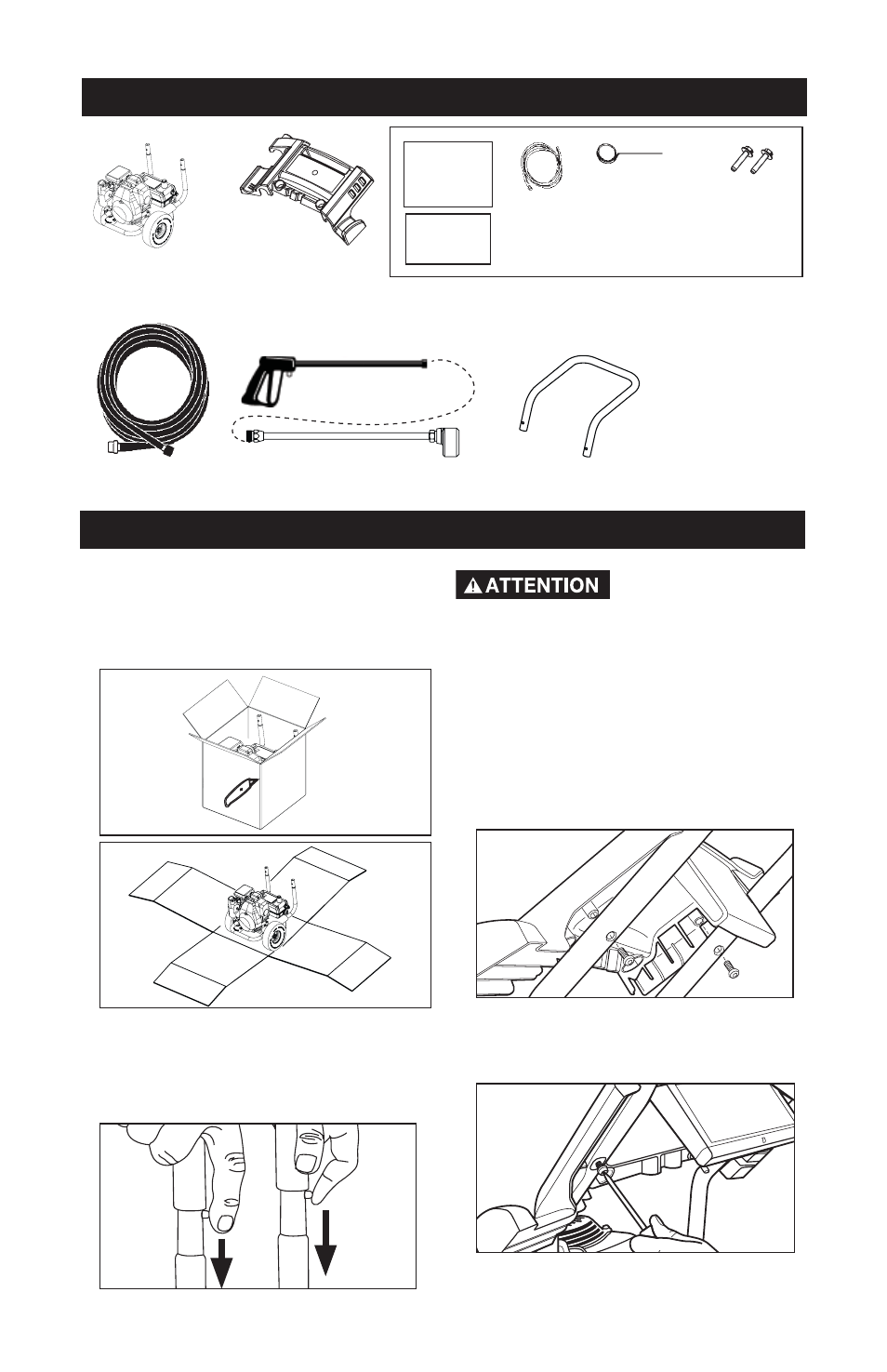 Contenu de la boîte d’assemblage | Excell Precision XC2600 User Manual | Page 27 / 60