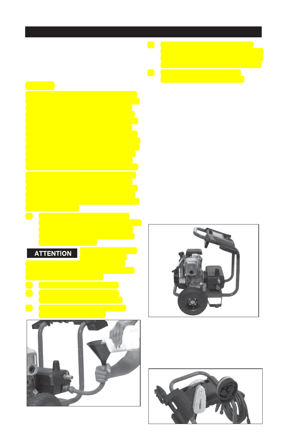 Entreposage, Panneau des accessoires, Moteur | Pompe | Excell Precision XC2600 User Manual | Page 35 / 60