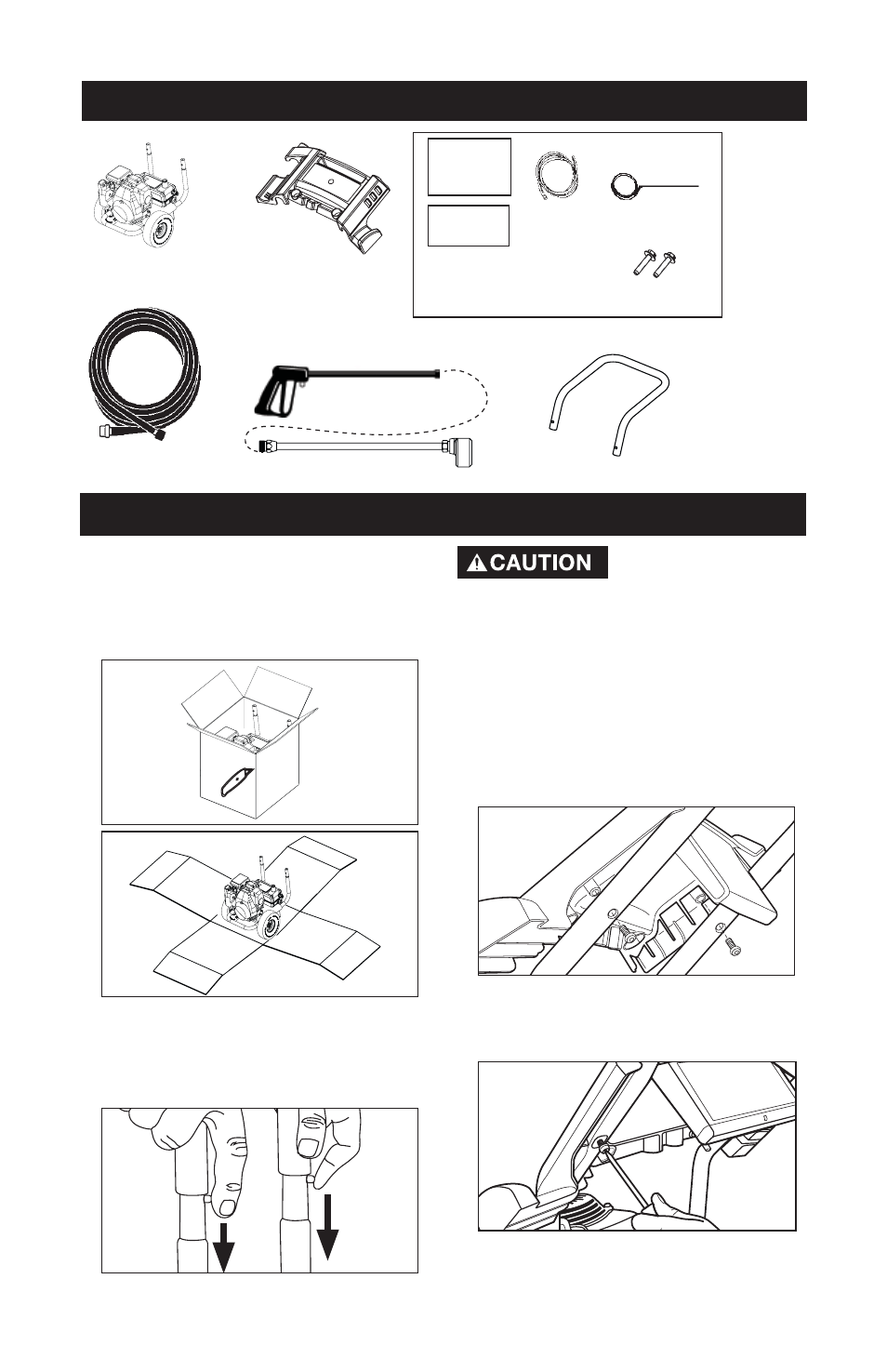 Assembly instructions, Carton contents | Excell Precision XC2600 User Manual | Page 8 / 60