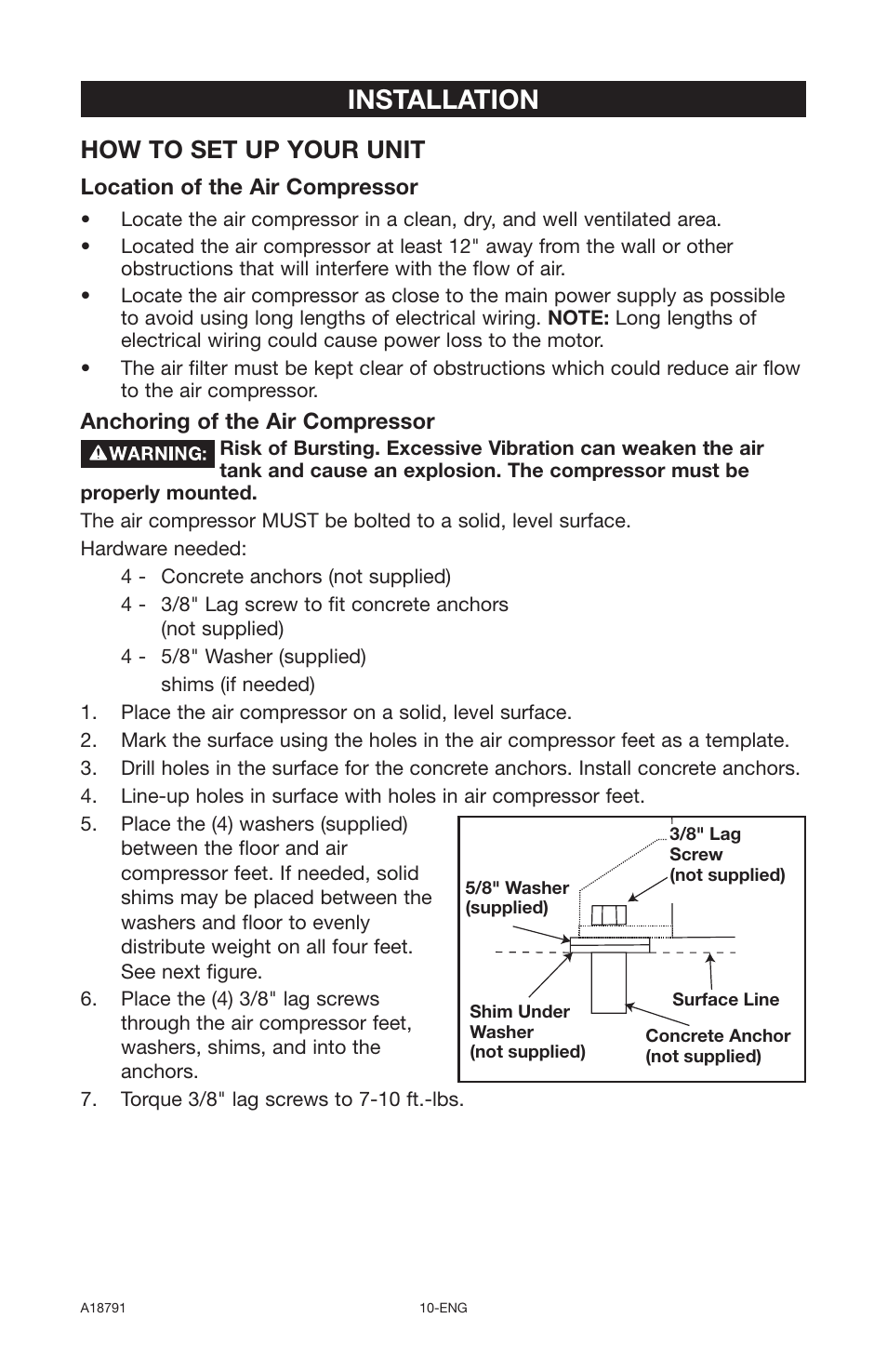 Installation, How to set up your unit | Excell Precision E7540 User Manual | Page 10 / 78