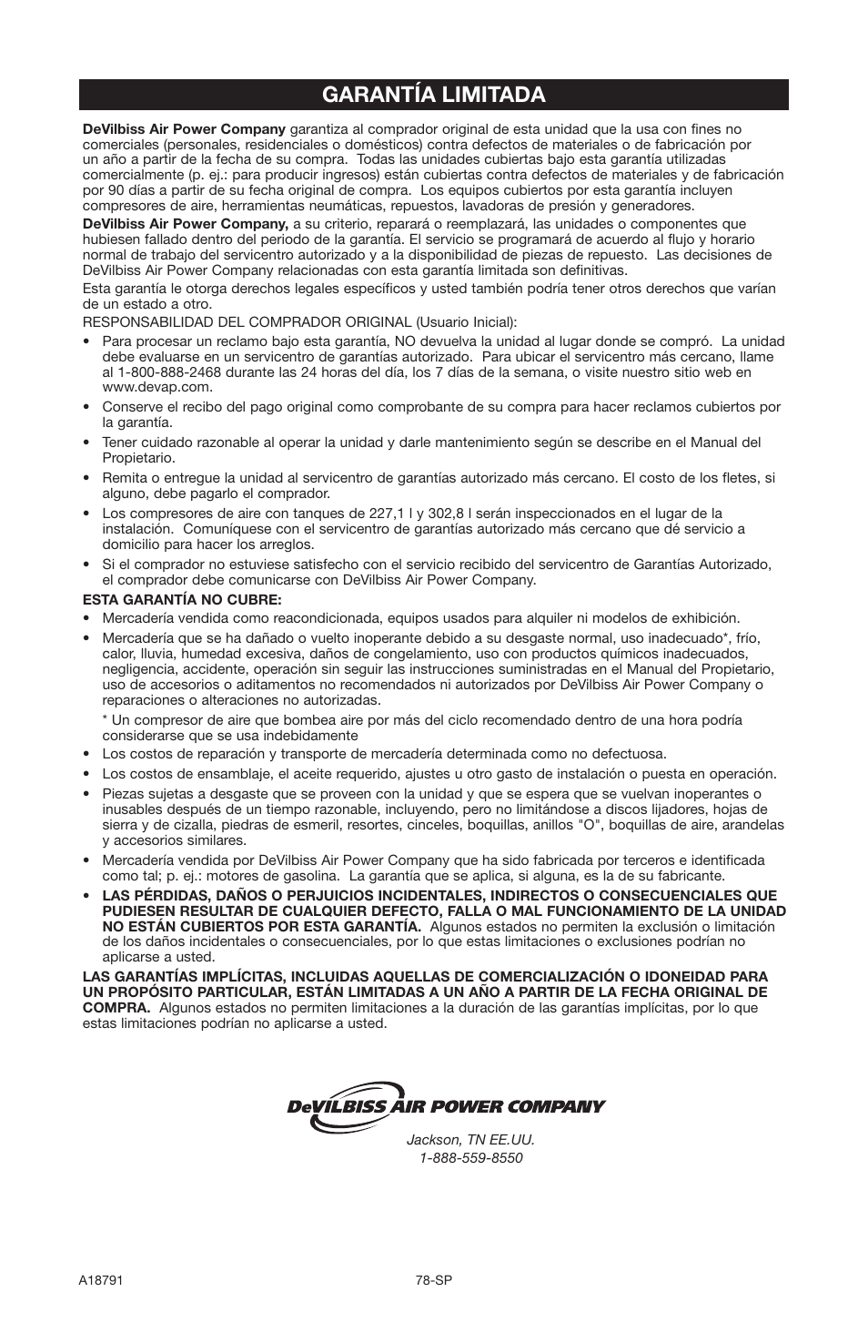 Garantía limitada | Excell Precision E7540 User Manual | Page 78 / 78
