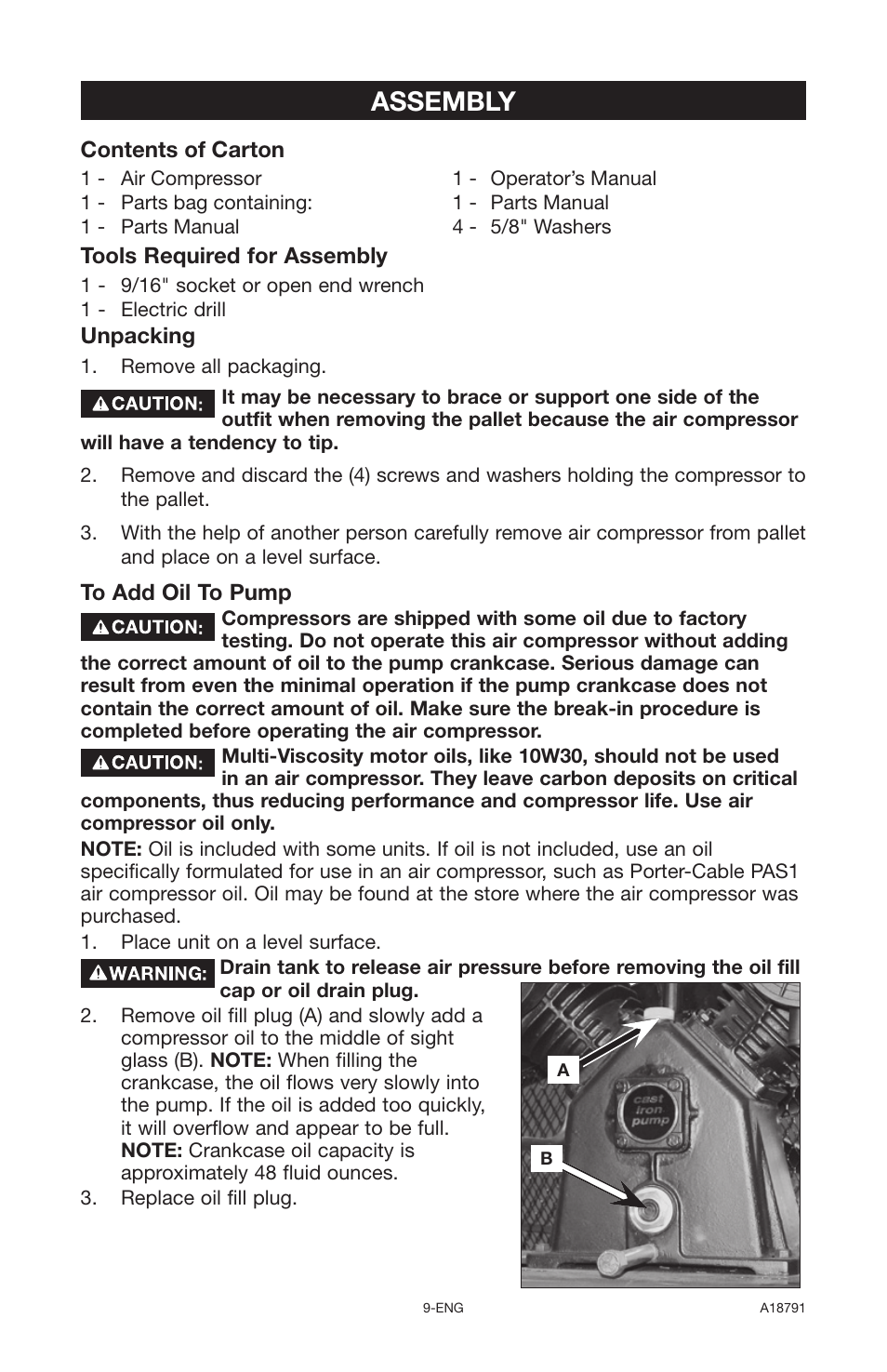 Assembly | Excell Precision E7540 User Manual | Page 9 / 78