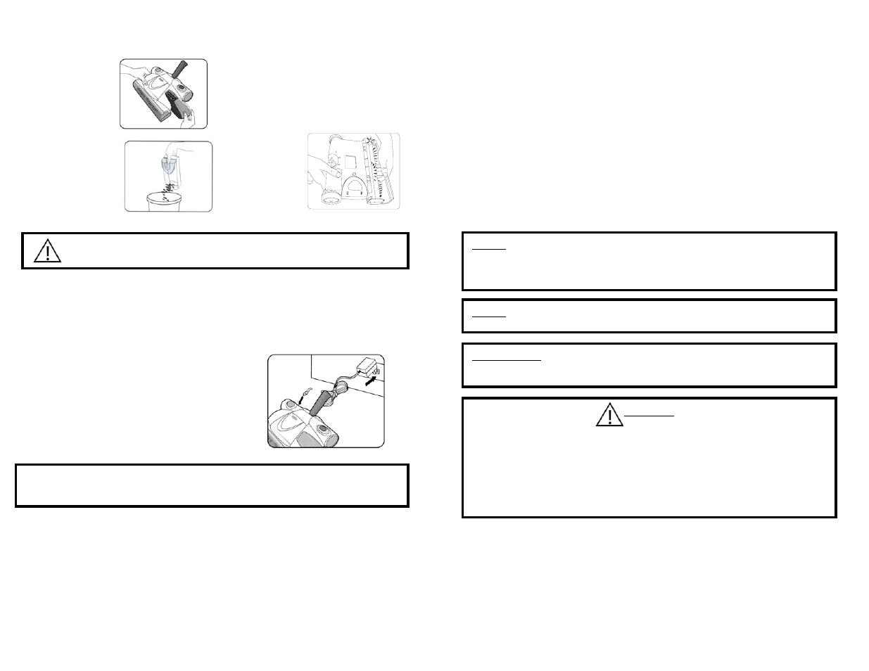 Cleaning the dust container, Charging the cordless sweeper, Storing the cordless sweeper | Euro-Pro V1730H User Manual | Page 6 / 6