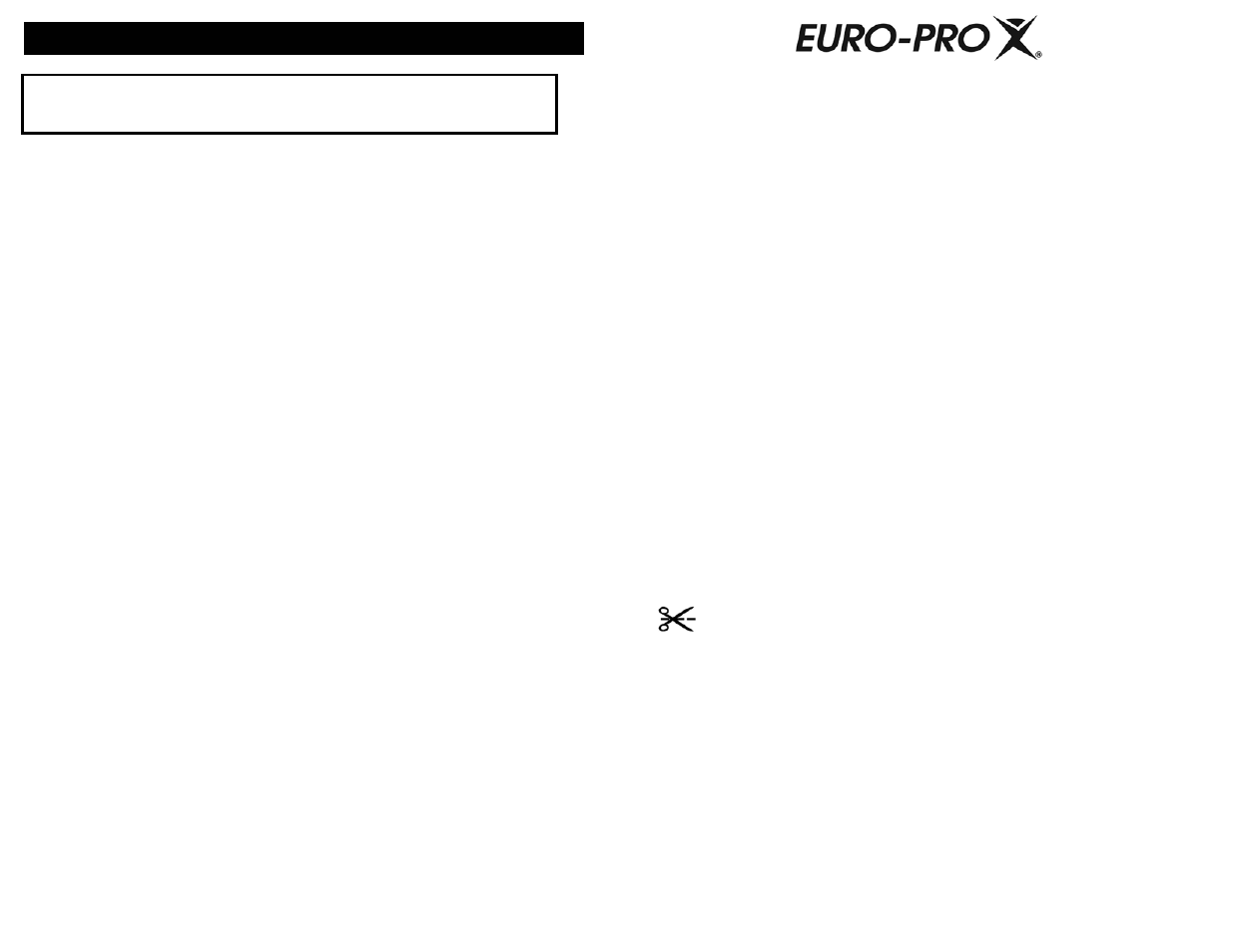 Care & cleaning, One (1) year limited warranty | Euro-Pro EP278PN User Manual | Page 6 / 6