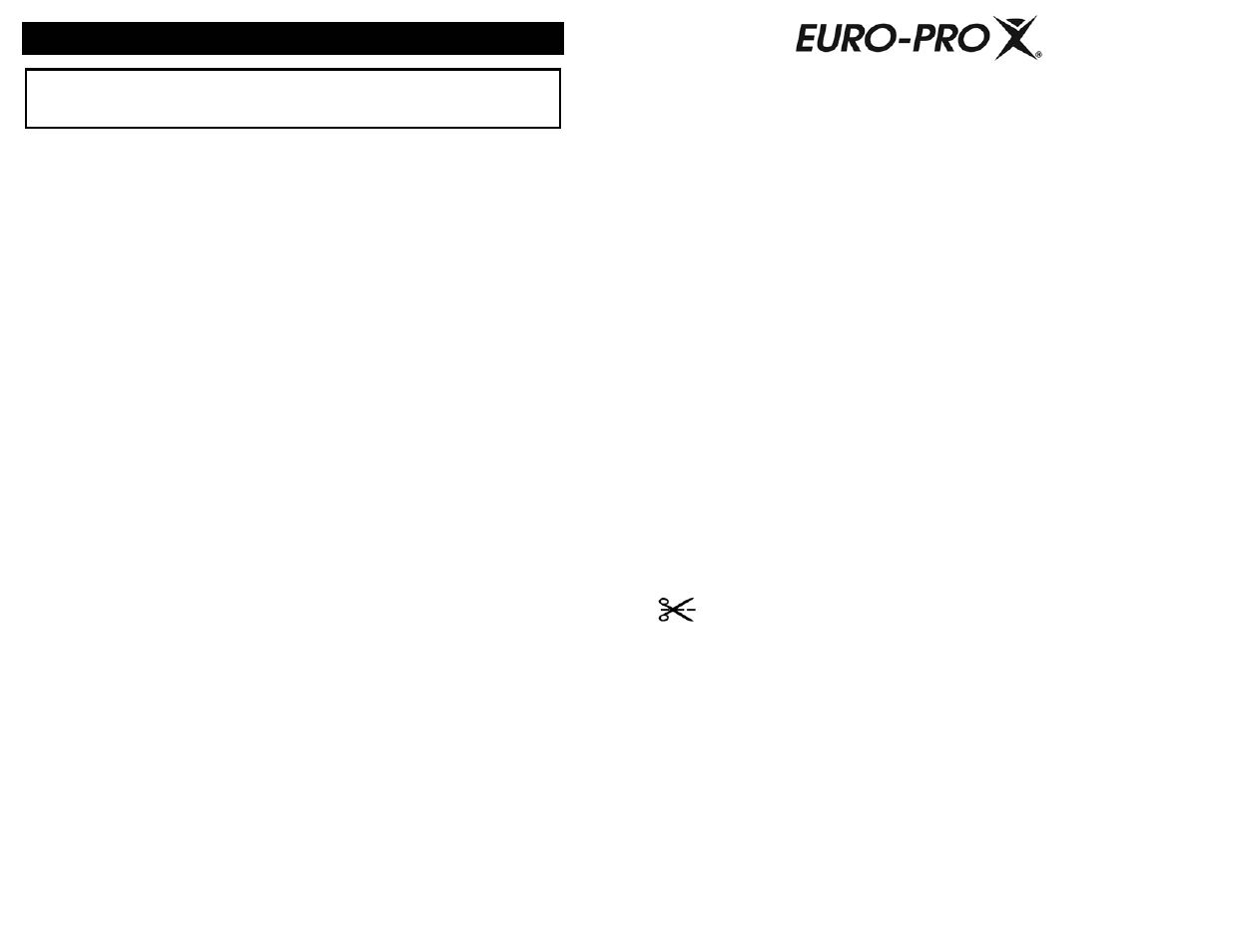 Slide number 6, Care & cleaning, One (1) year limited warranty | Euro-Pro EP278 User Manual | Page 6 / 6
