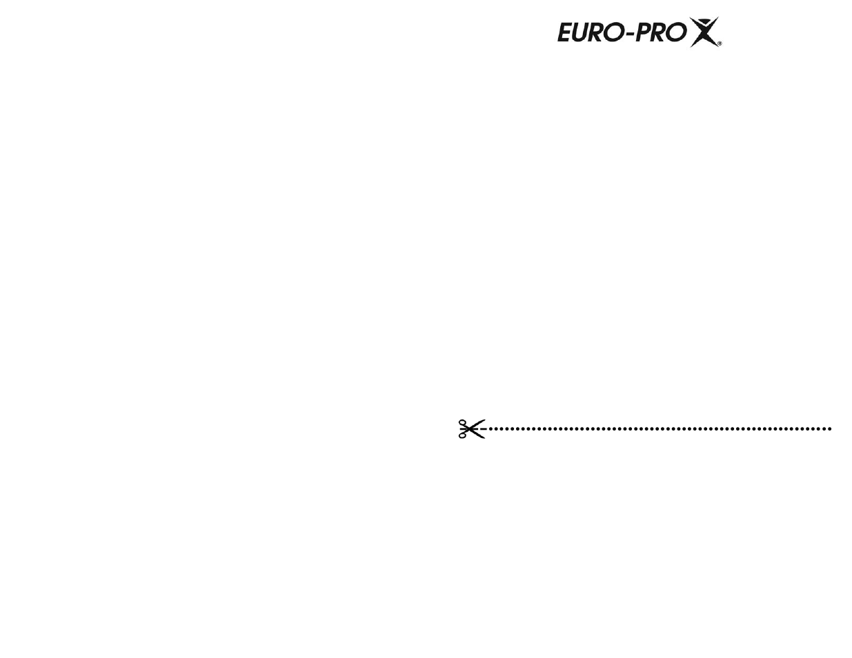 Ownership registration card, 1 year limited warranty | Euro-Pro S3306HG User Manual | Page 2 / 8
