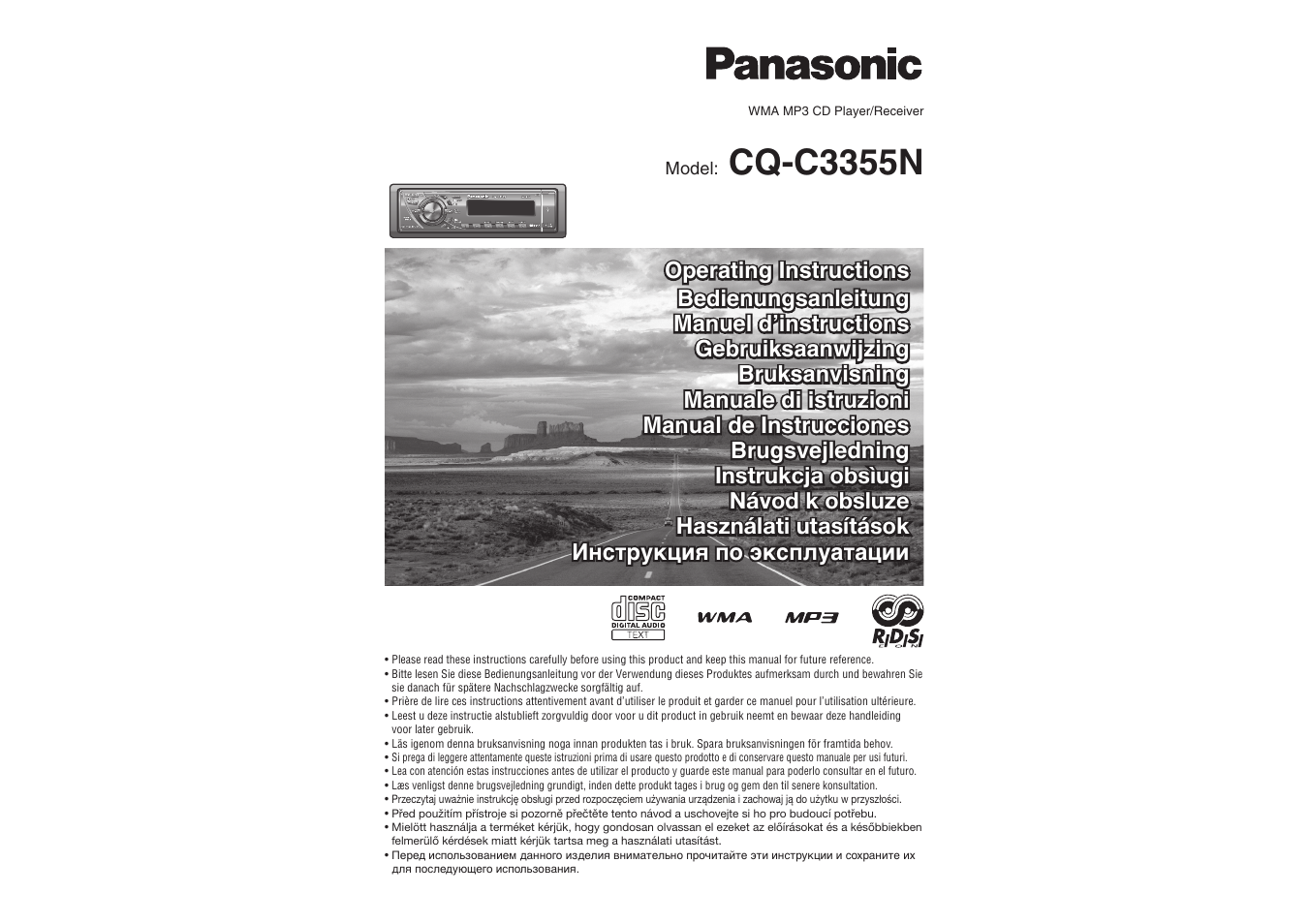 Panasonic CQ-C3355N User Manual | 38 pages