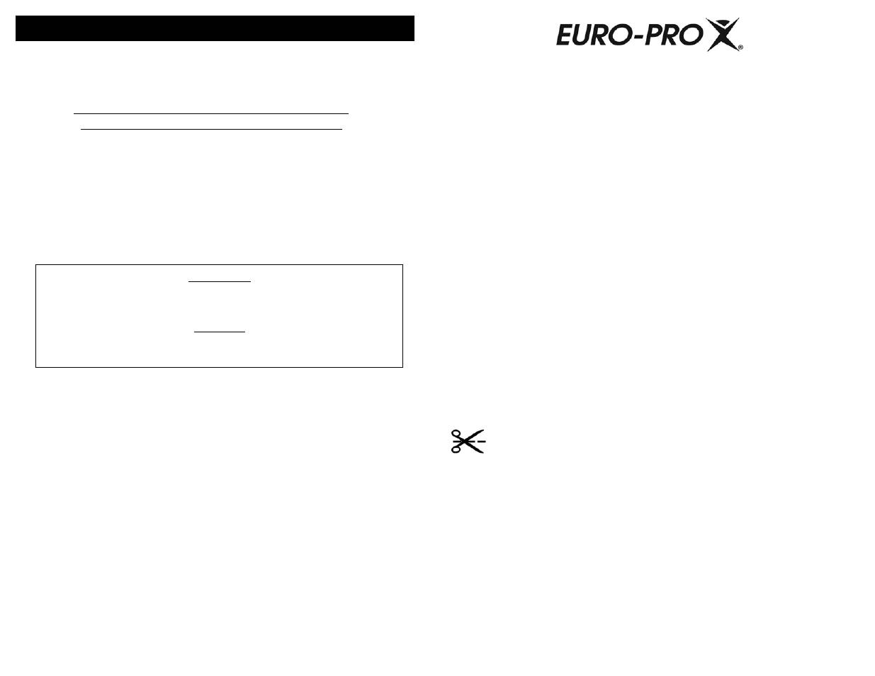 Ownership registration card, One (1) year limited warranty | Euro-Pro SHARK CORDLESS SV70 User Manual | Page 5 / 9