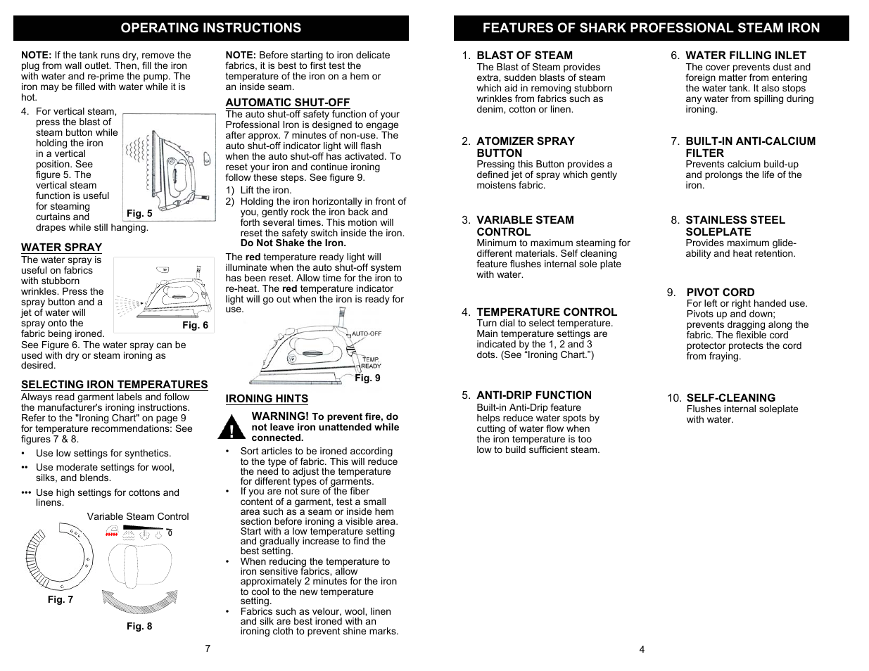 Euro-Pro EP480CS User Manual | Page 5 / 6