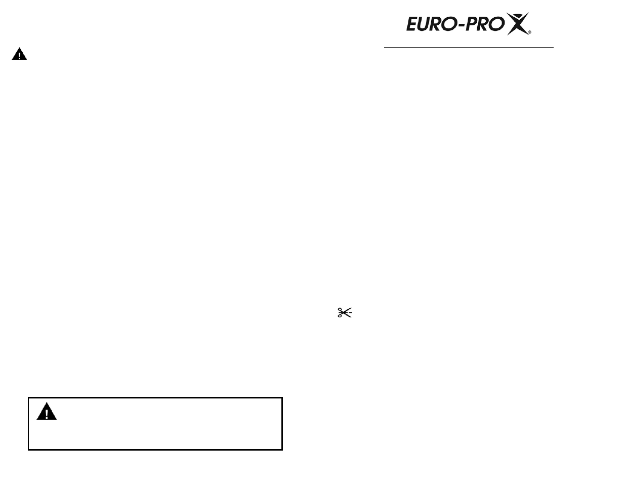 Save these instructions, Important safety instructions, For household use only | Garantie limitée d’un (1) an | Euro-Pro ASPIRADORA PROFESIONAL EP754C User Manual | Page 2 / 16