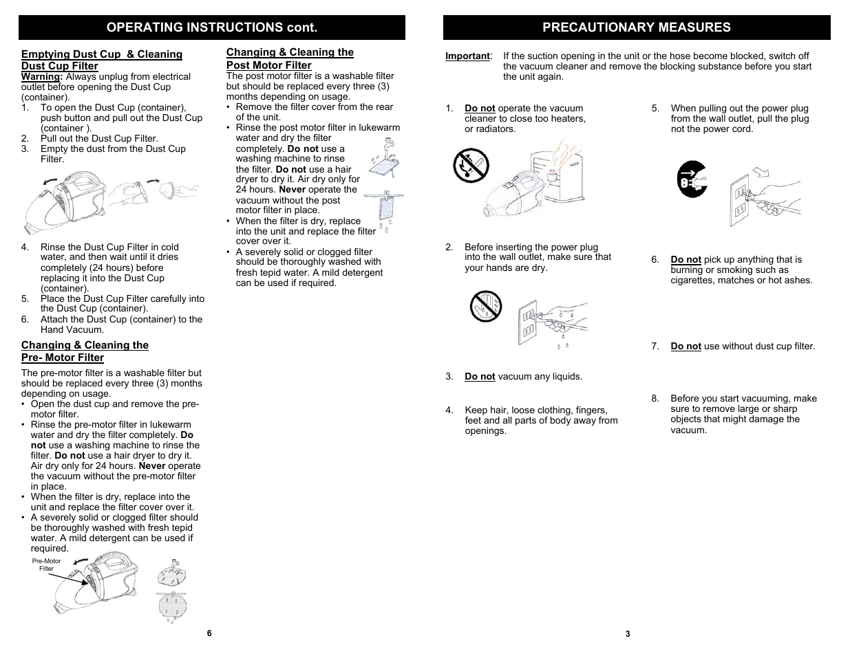 Euro-Pro EP136R User Manual | Page 5 / 6