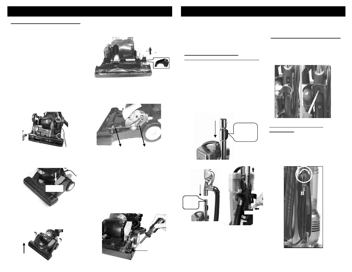 Assembly instructions, Dépannage | Euro-Pro NV30 User Manual | Page 5 / 24