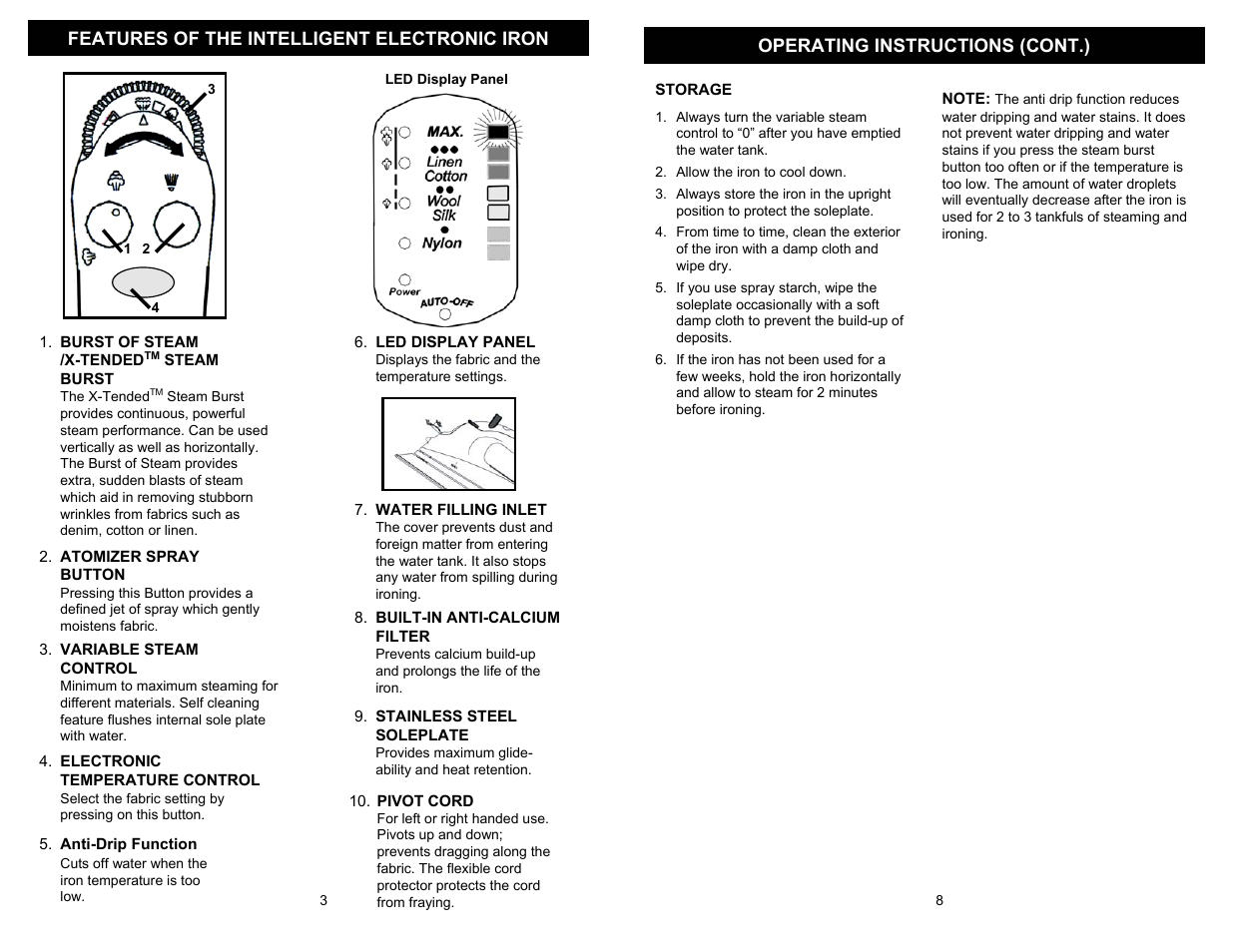 Euro-Pro GI490H User Manual | Page 4 / 6