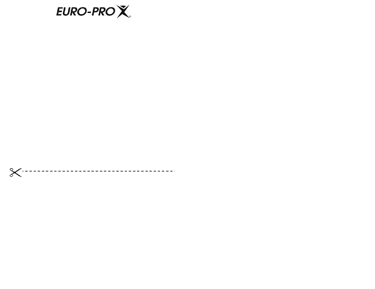 Slide number 6, Product registration card, One (1) year limited warranty | Euro-Pro TO279 User Manual | Page 6 / 6