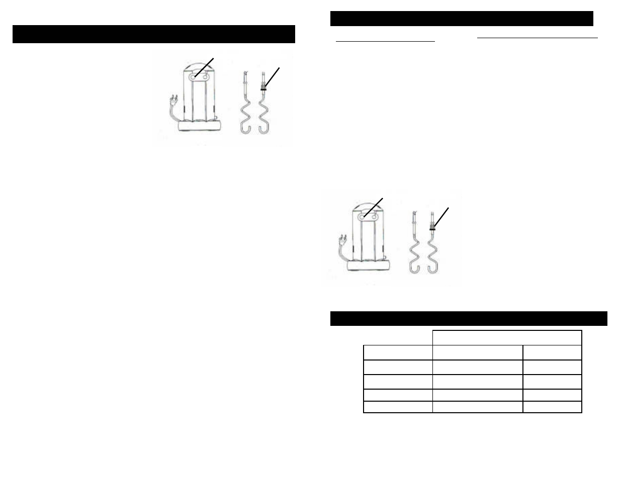 Operating instructions, Bottom view, Operating instructions (cont.) | Speed settings | Euro-Pro BKM550 User Manual | Page 3 / 5