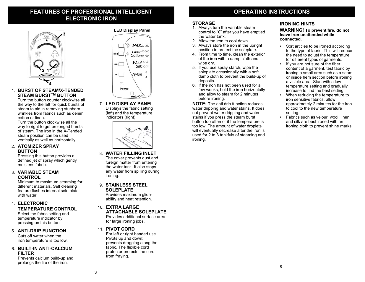 Euro-Pro SHARK GI495 User Manual | Page 4 / 6