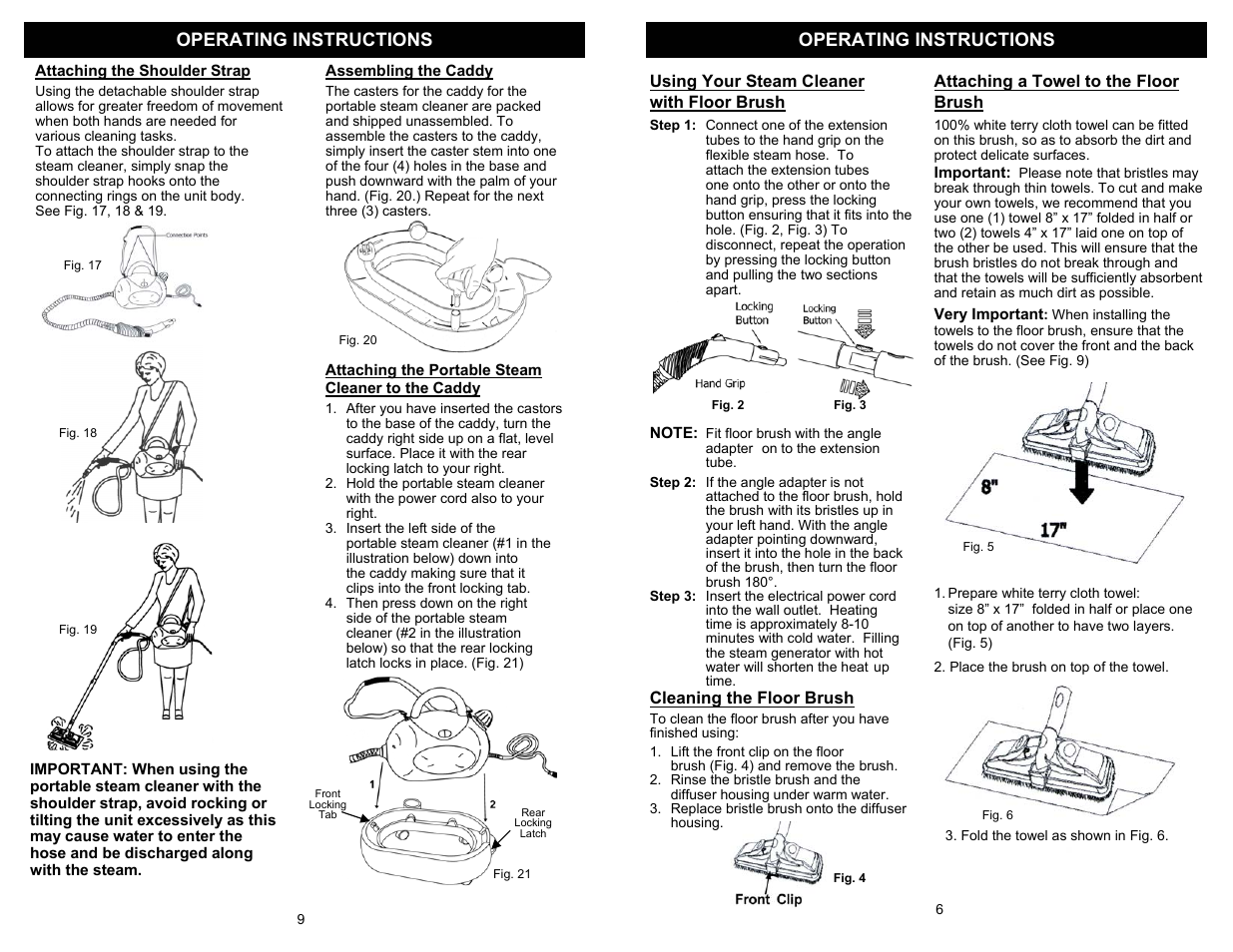 Operating instructions | Euro-Pro SELECT EP922H User Manual | Page 7 / 8