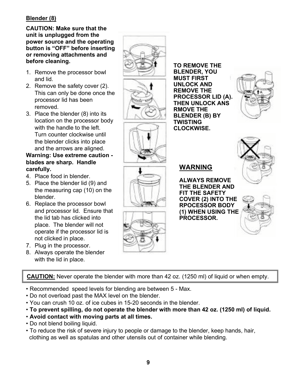 Euro-Pro EKP110 User Manual | Page 11 / 13