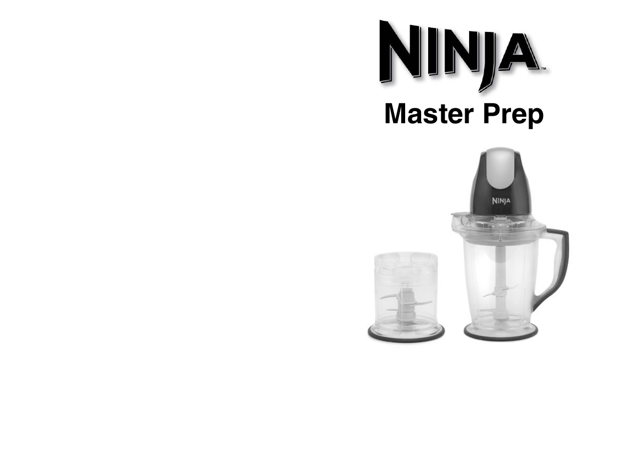 Euro-Pro NINJA MASTER PREP QB900QP 30 User Manual | 4 pages