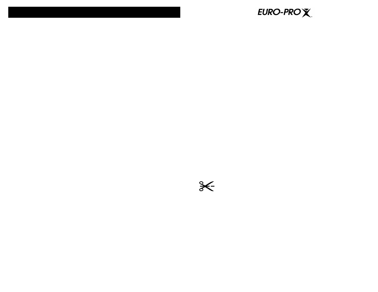 Slide number 6, One (1) year limited warranty, Recipes | For canadian consumers only, Model f2015 | Euro-Pro F2015 User Manual | Page 6 / 6