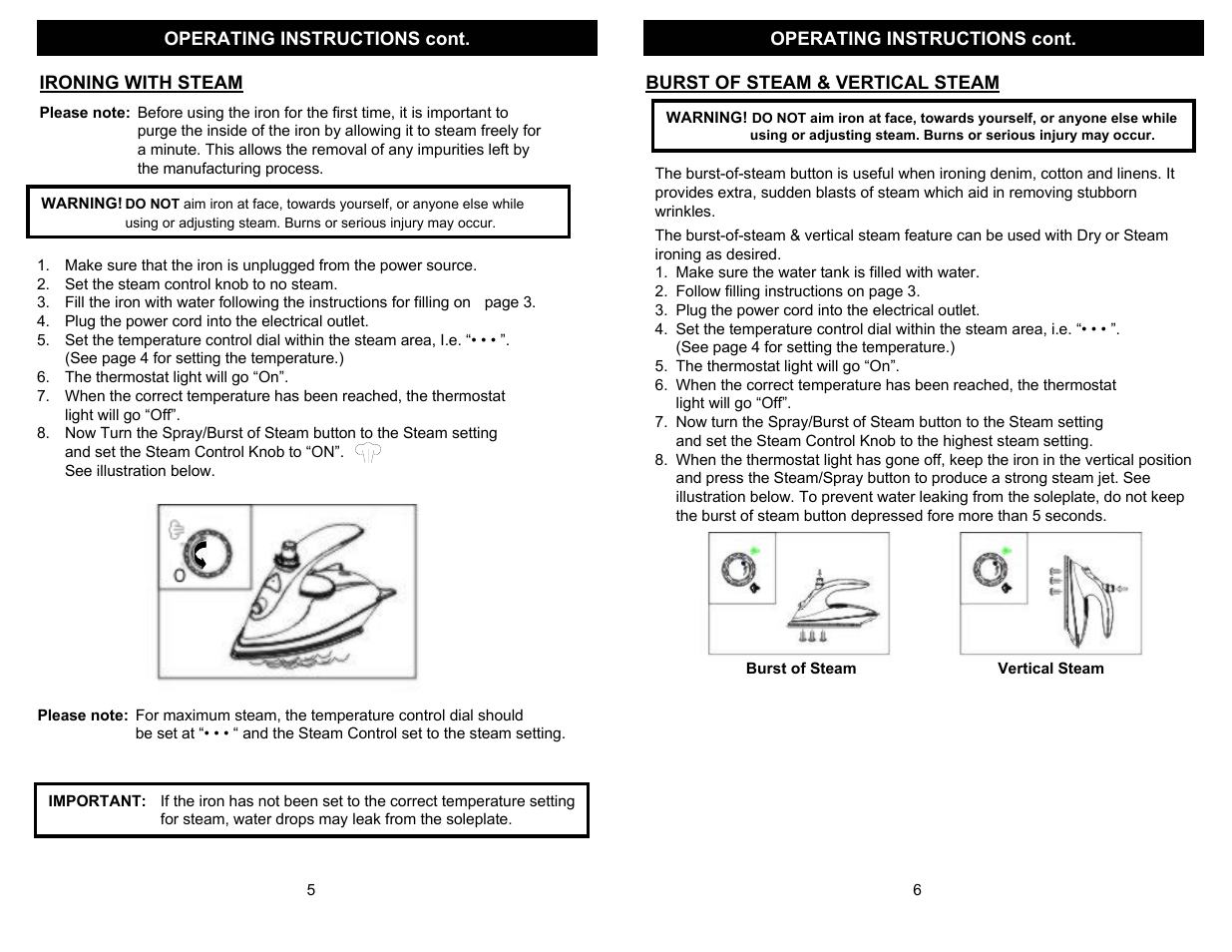 Euro-Pro EP171 User Manual | Page 8 / 8