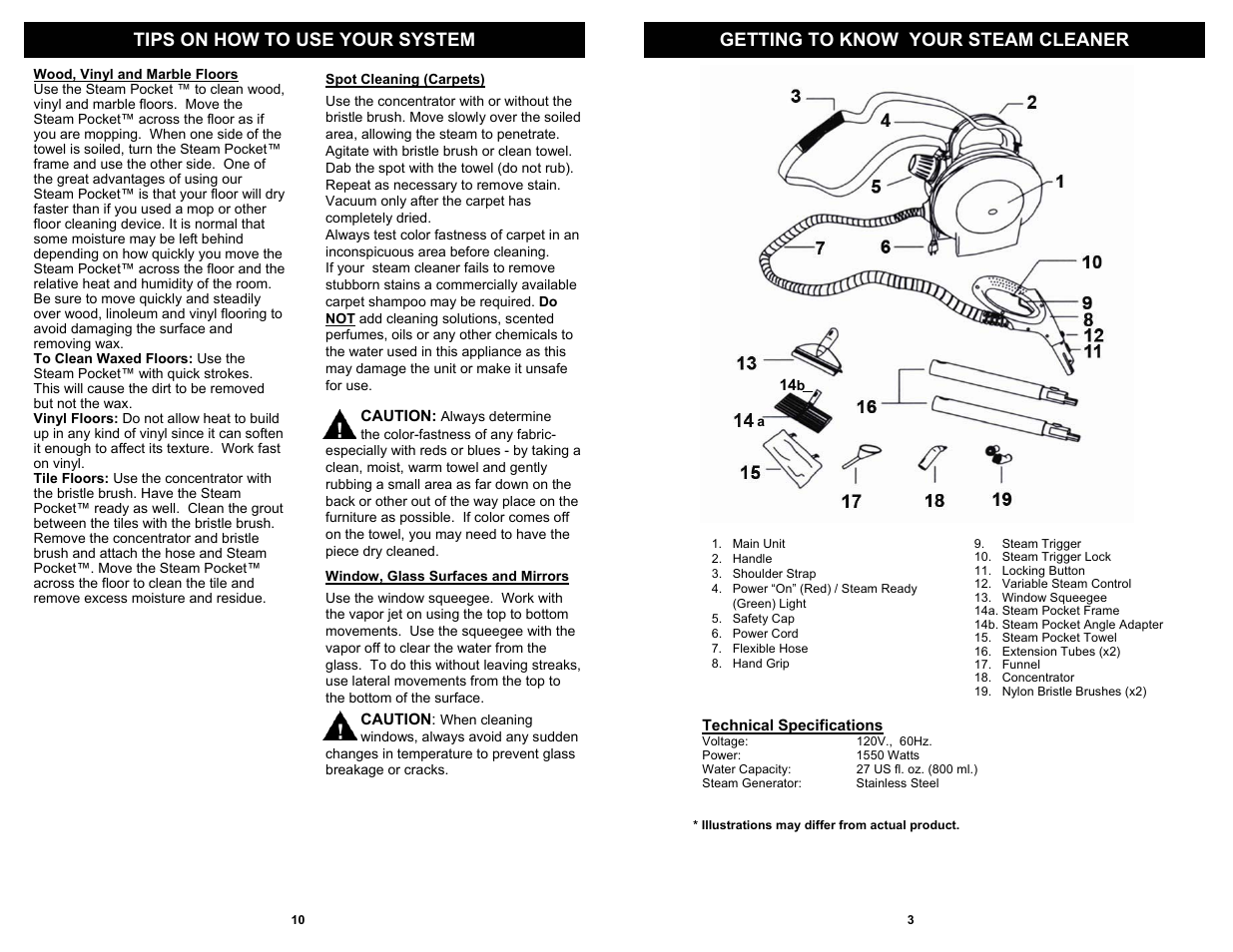 Euro-Pro SC507H User Manual | Page 5 / 8