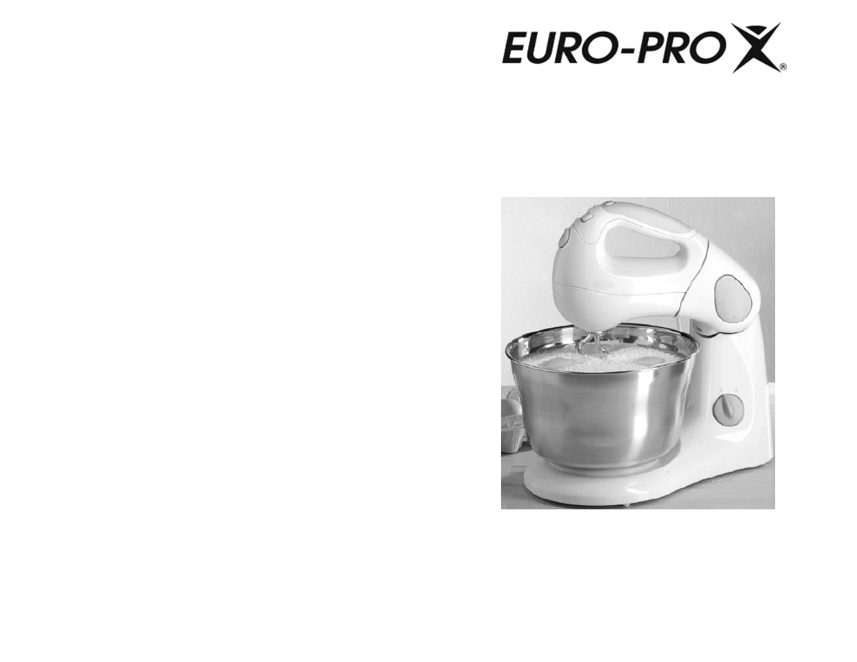 Euro-Pro EP585 User Manual | 5 pages