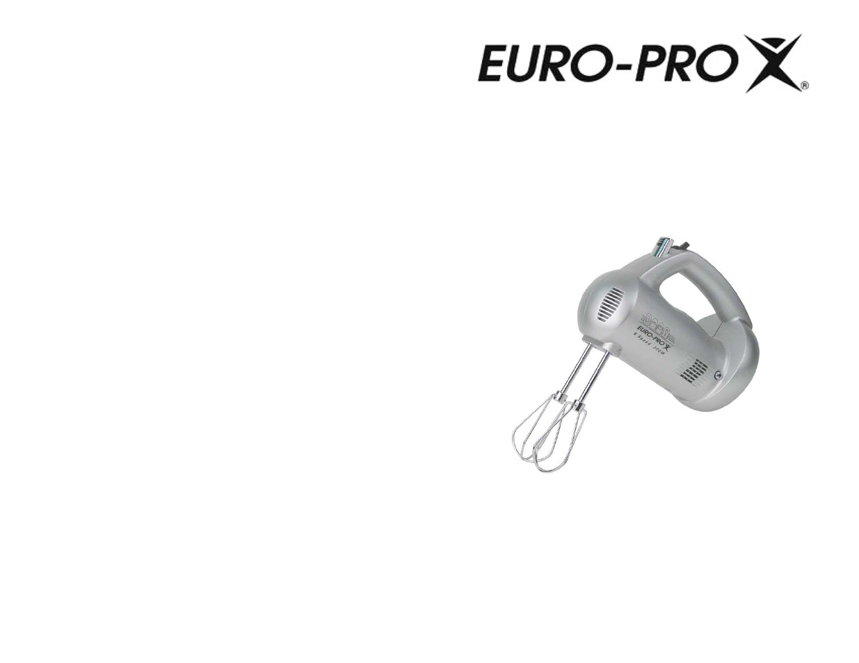 Euro-Pro EP546 User Manual | 4 pages