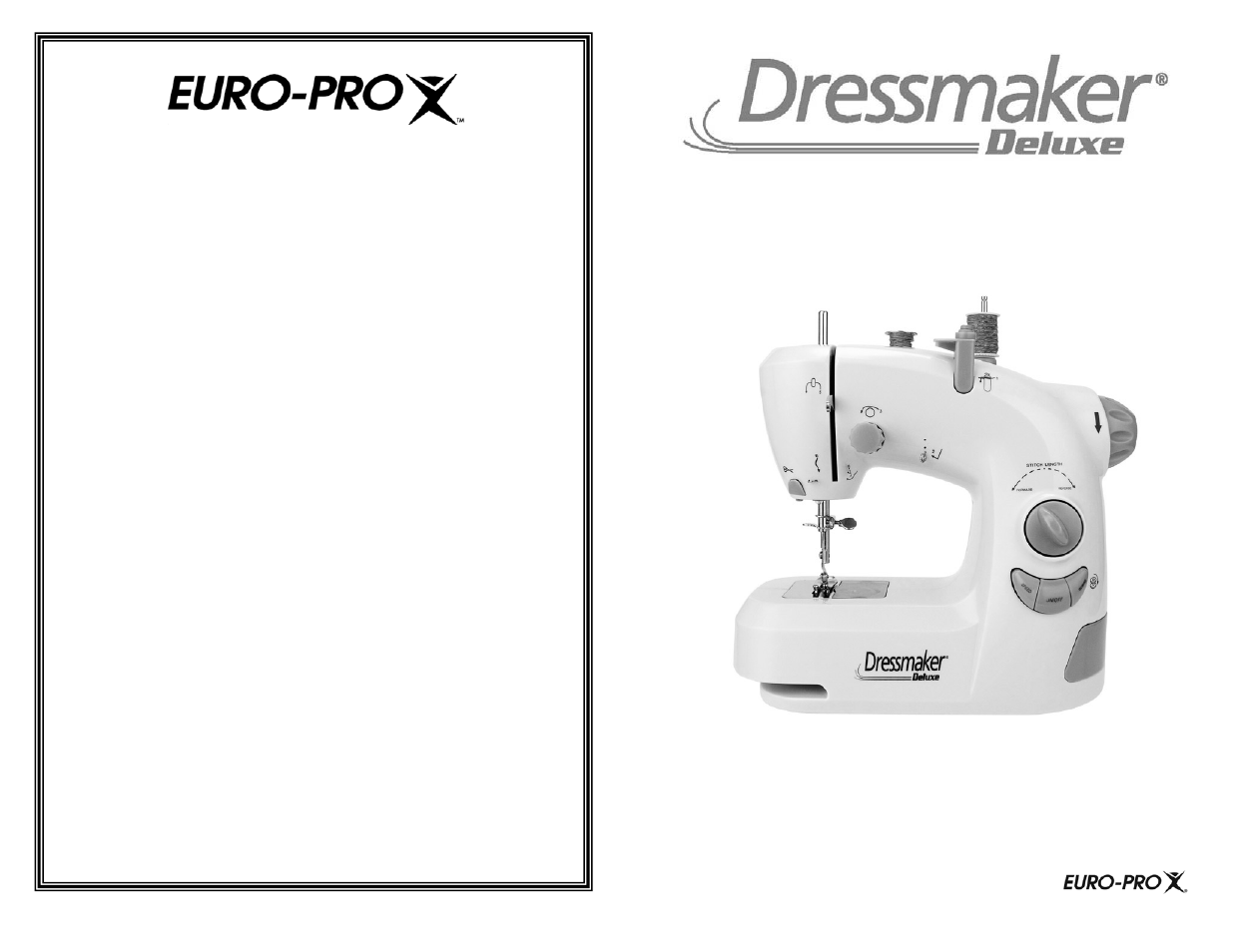 Euro-Pro DRESSMAKER 1104HV User Manual | 6 pages