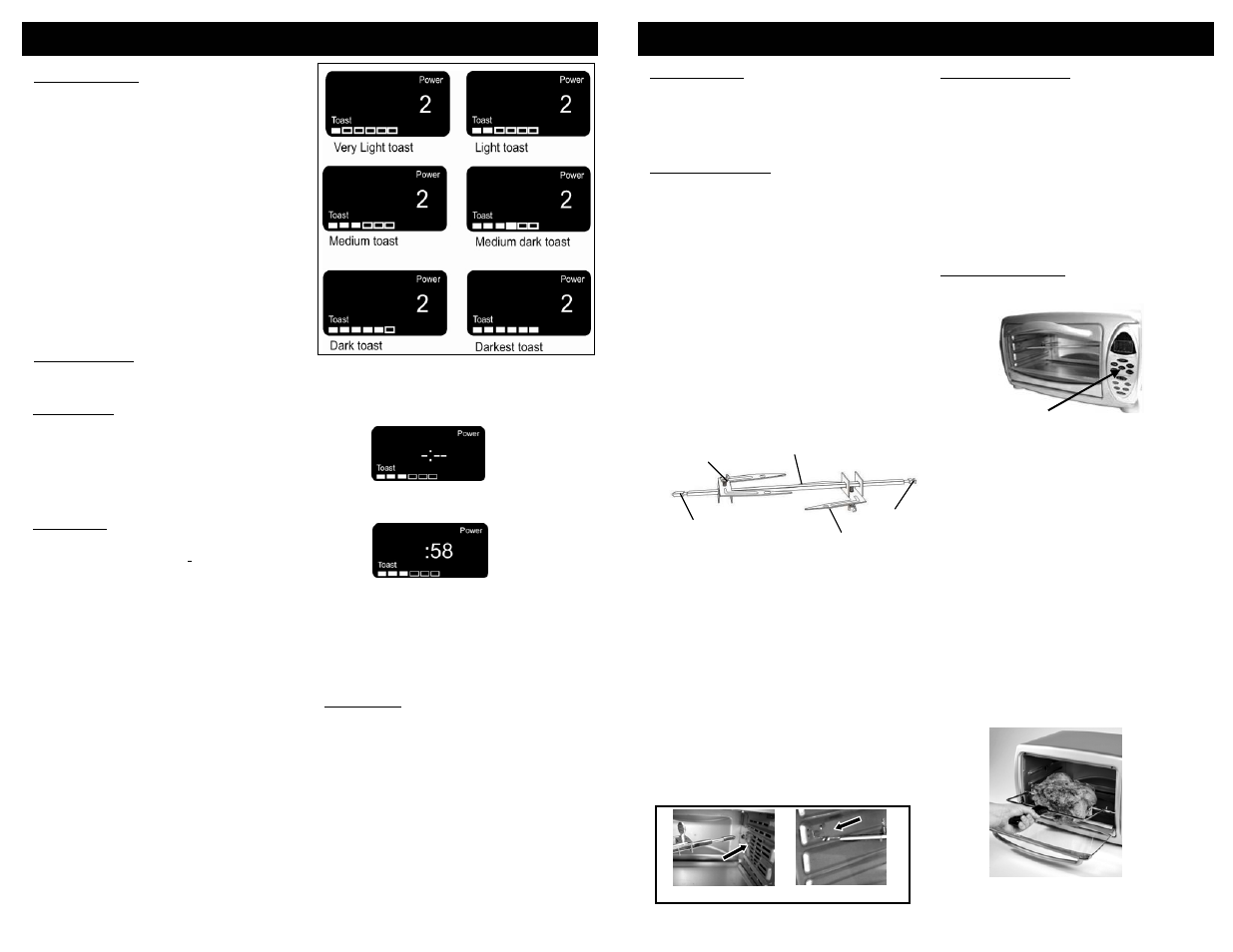 Operating instructions, Mode d’emploi | Euro-Pro TO31 User Manual | Page 10 / 20