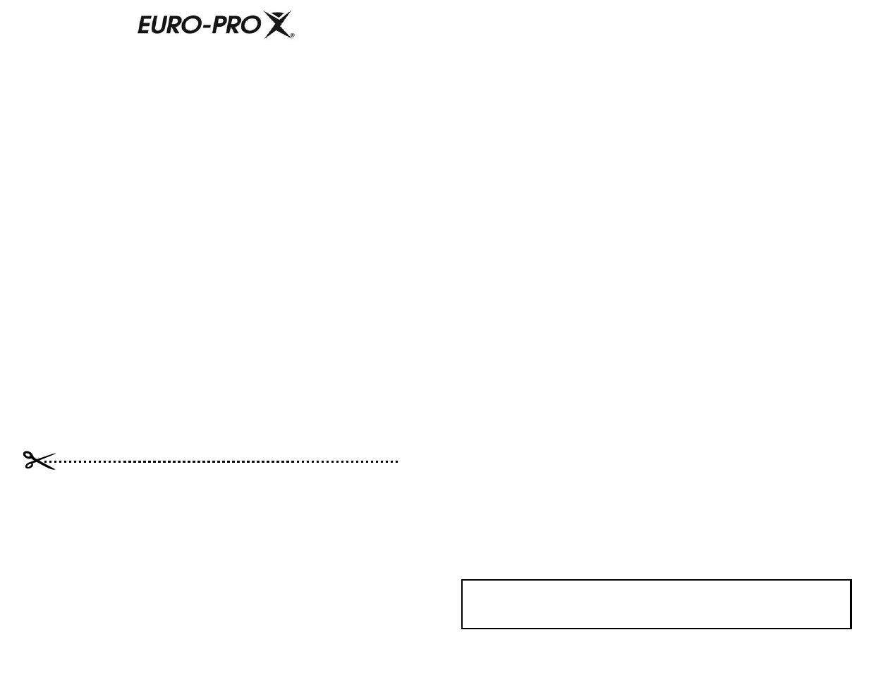 Save these instructions, Important safety instructions, For household use only | Garantie limitée d’un (1) an, Fiche d’enregistrement du propriétaire | Euro-Pro TO31 User Manual | Page 3 / 20