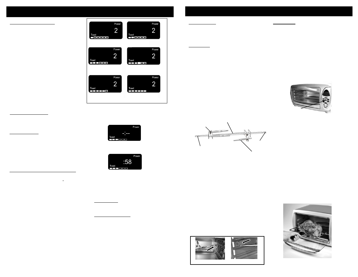 Operating instructions, Mode d’emploi | Euro-Pro TO31 User Manual | Page 7 / 20