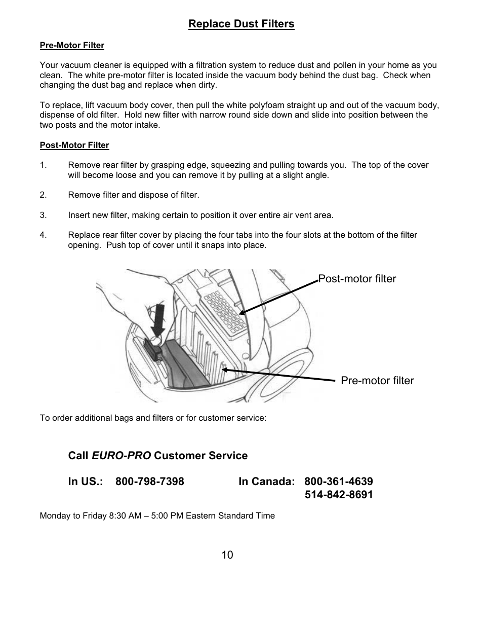 Euro-Pro THE SHARK PLUS EP3005 User Manual | Page 11 / 12