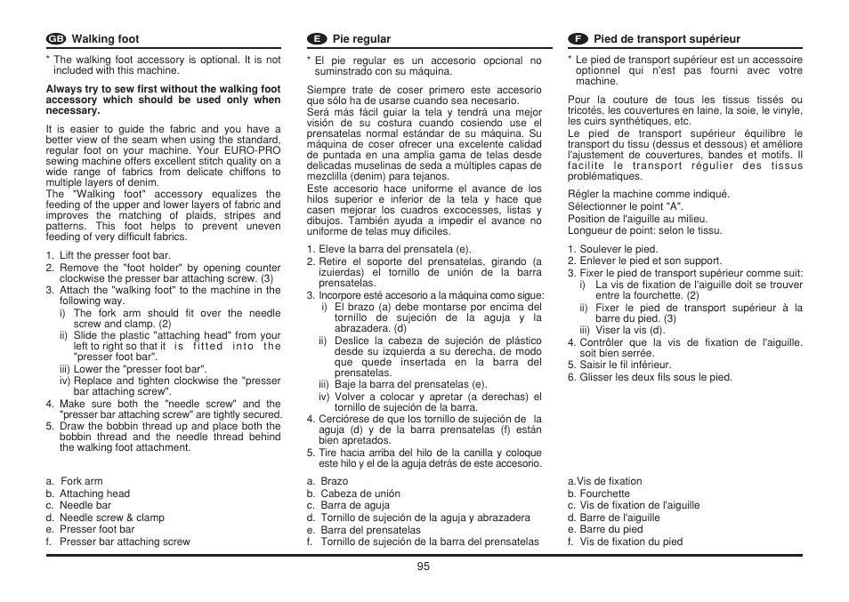 Euro-Pro 6130A LCD User Manual | Page 102 / 108