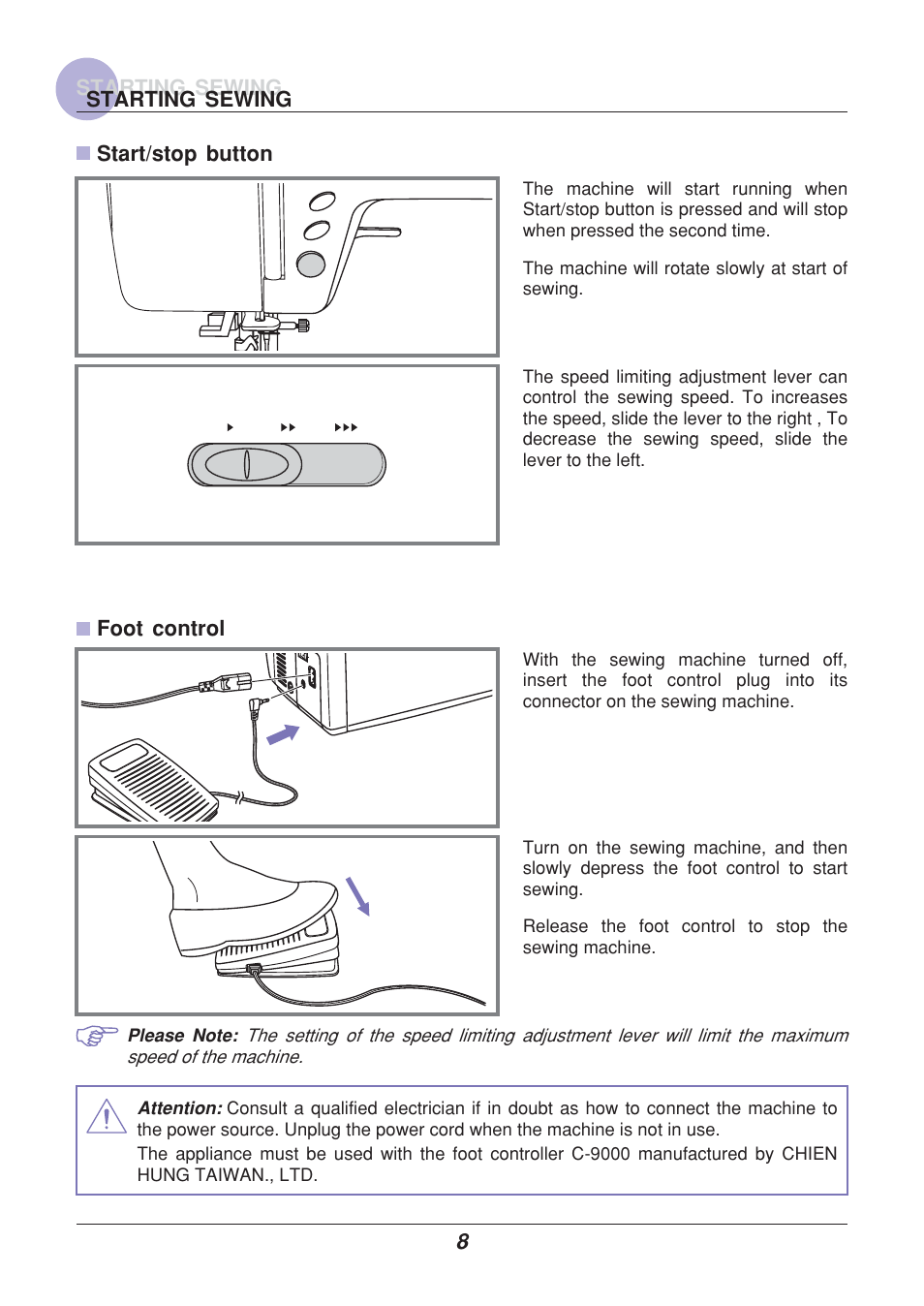 Euro-Pro 9110 User Manual | Page 13 / 79