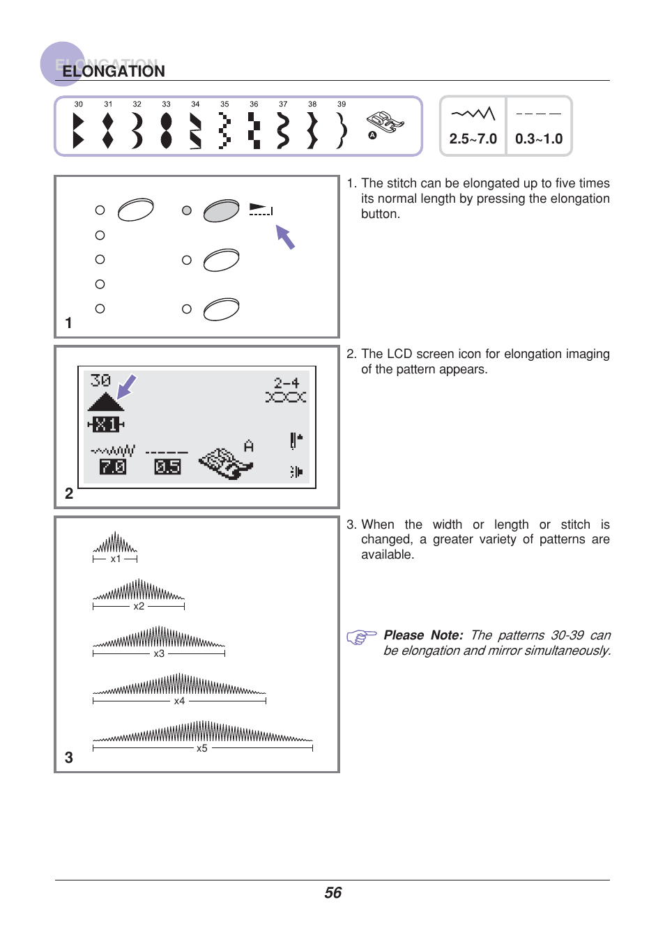 Elongation, Elongation 1 | Euro-Pro 9110 User Manual | Page 61 / 79