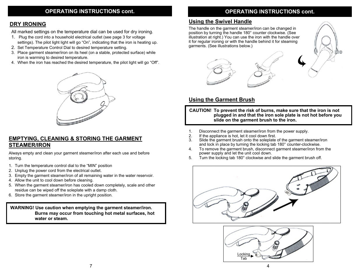 Euro-Pro GI460 W User Manual | Page 5 / 6