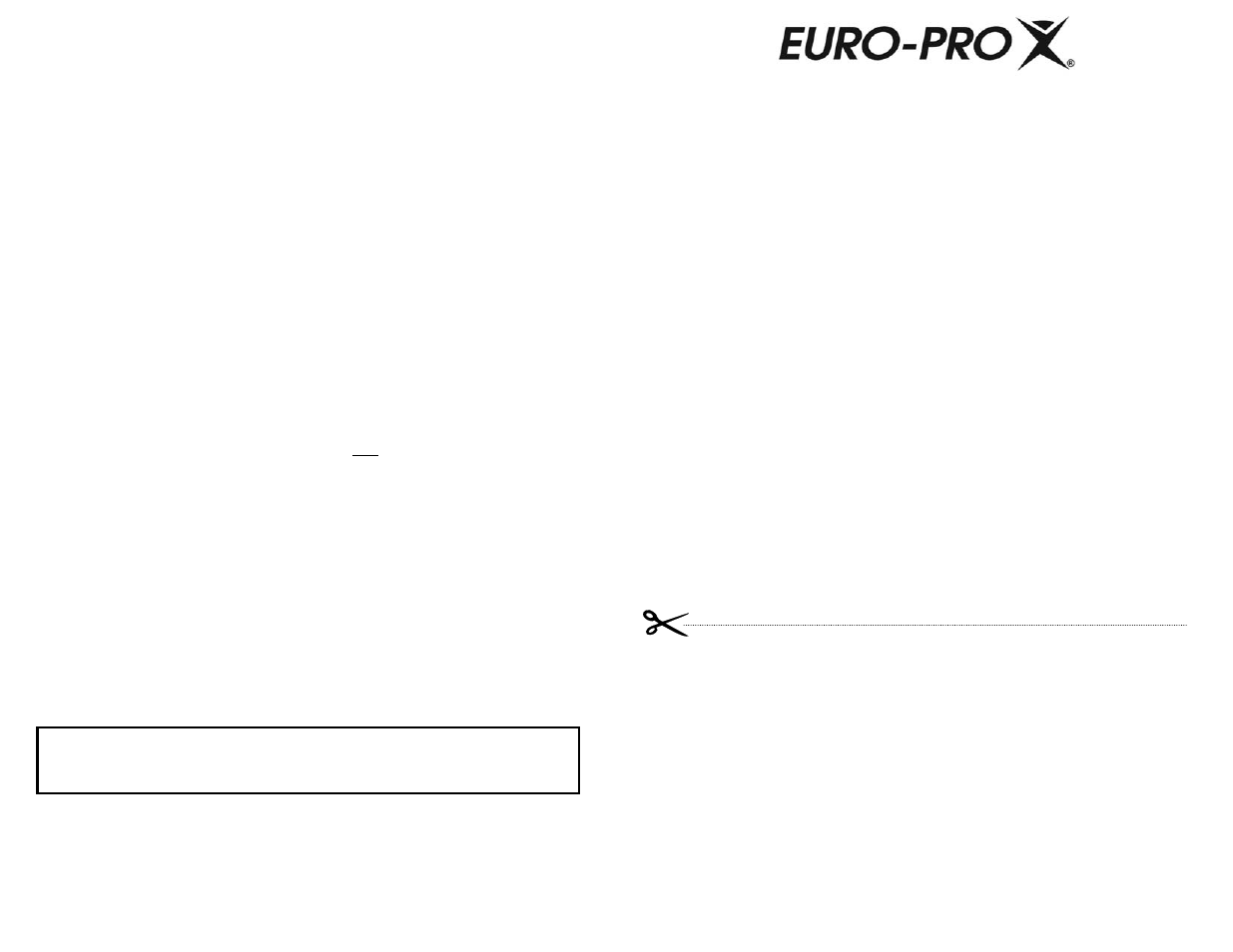 Save these instructions, Important safety instructions, For household use only | Product registration card, One (1) year limited warranty, For canadian consumers only | Euro-Pro RECTRACTOR IR577P User Manual | Page 2 / 6