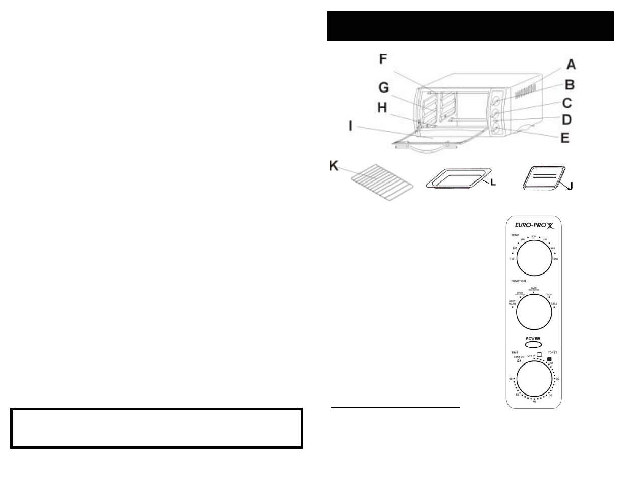 Slide number 2, Save these instructions, Important safety instructions | For household use only, Technical specifications | Euro-Pro TO289 User Manual | Page 2 / 6