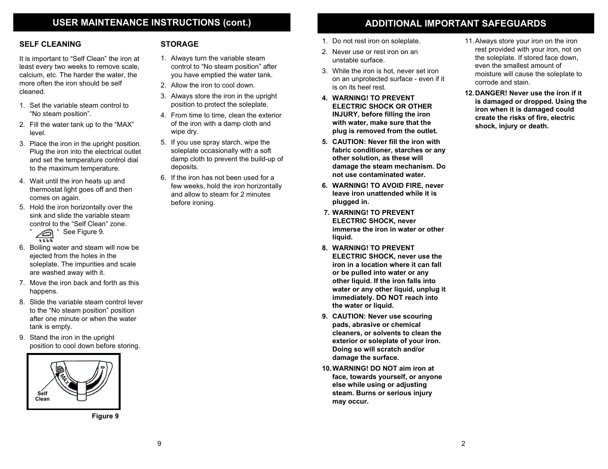 Euro-Pro STINGRAY EP470 User Manual | Page 5 / 8