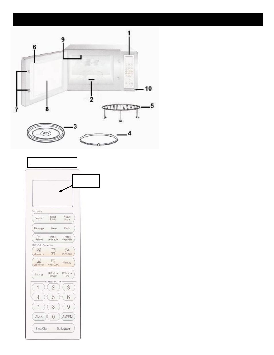 Getting to know your microwave oven | Euro-Pro BRAVETTI K5309H User Manual | Page 5 / 18