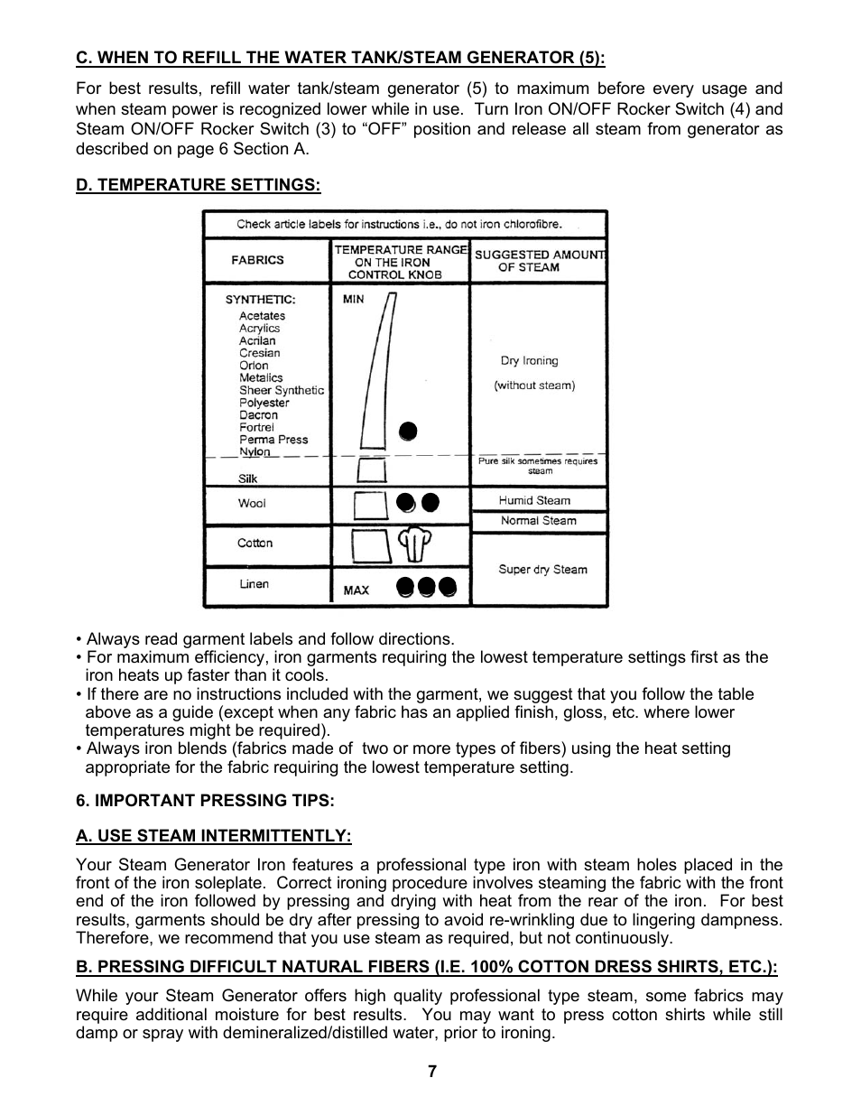 Euro-Pro EP8015 User Manual | Page 8 / 12