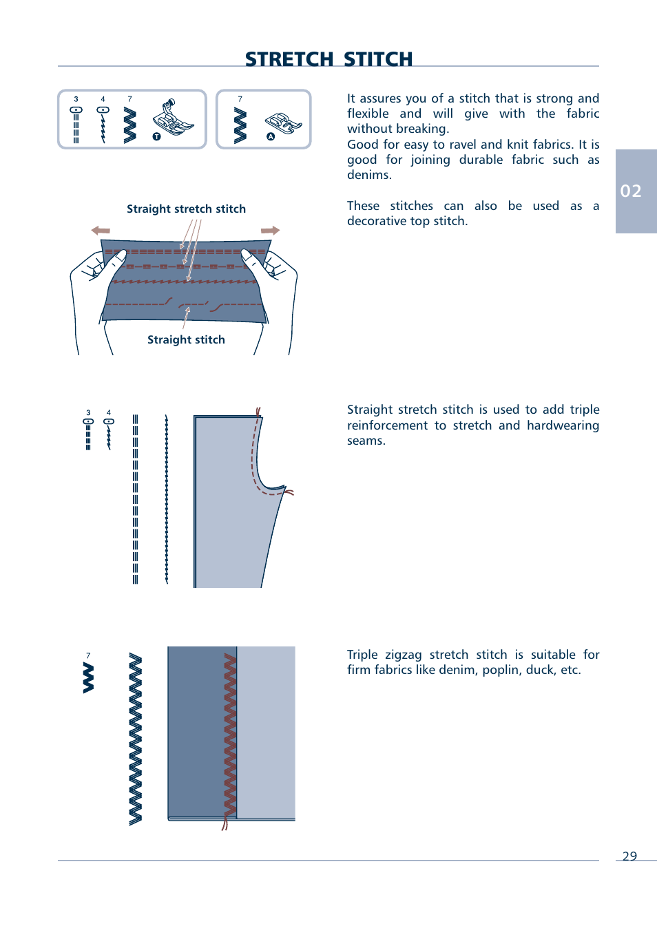 Stretch stitch | Euro-Pro INTELLI SEW 9136C User Manual | Page 31 / 68