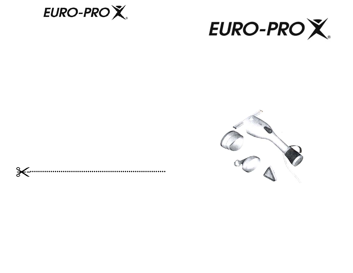 Euro-Pro EP63CH User Manual | 5 pages