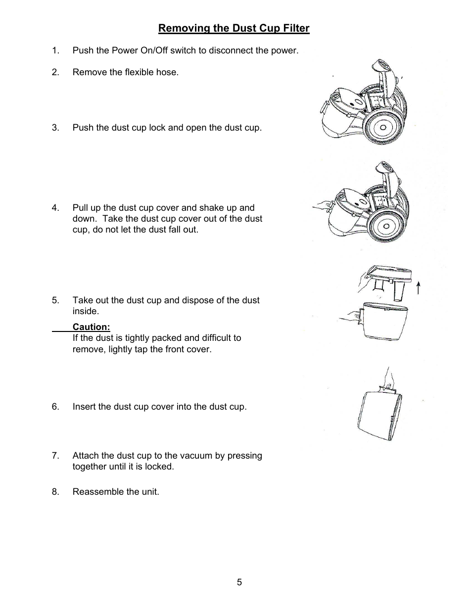 Euro-Pro CYCLONIC CANISTER EP239 User Manual | Page 7 / 10