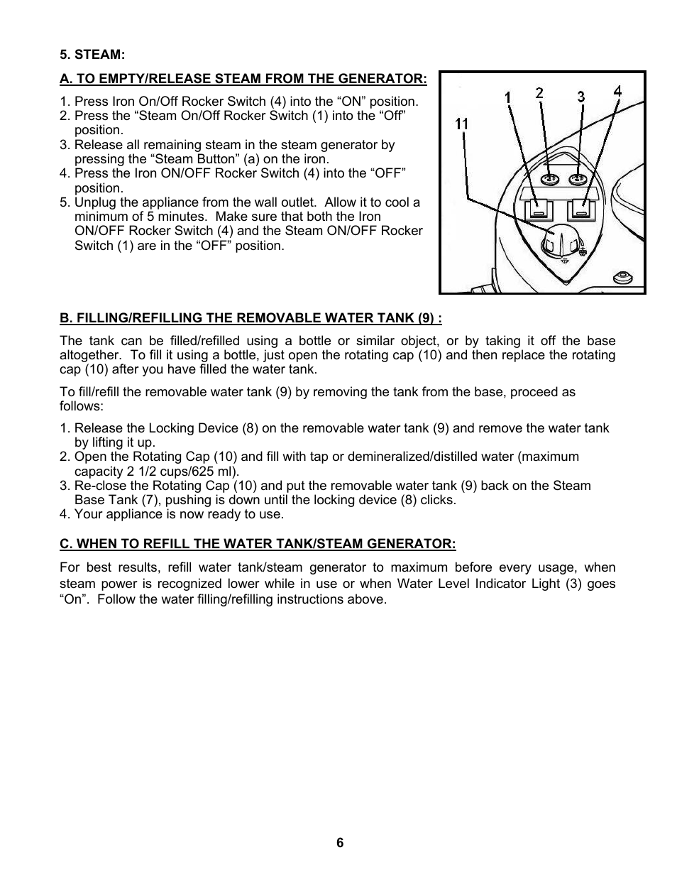 Euro-Pro EP8020 User Manual | Page 8 / 13
